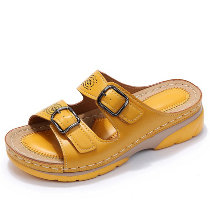 Simona™ | Sandales Orthopédiques en Cuir