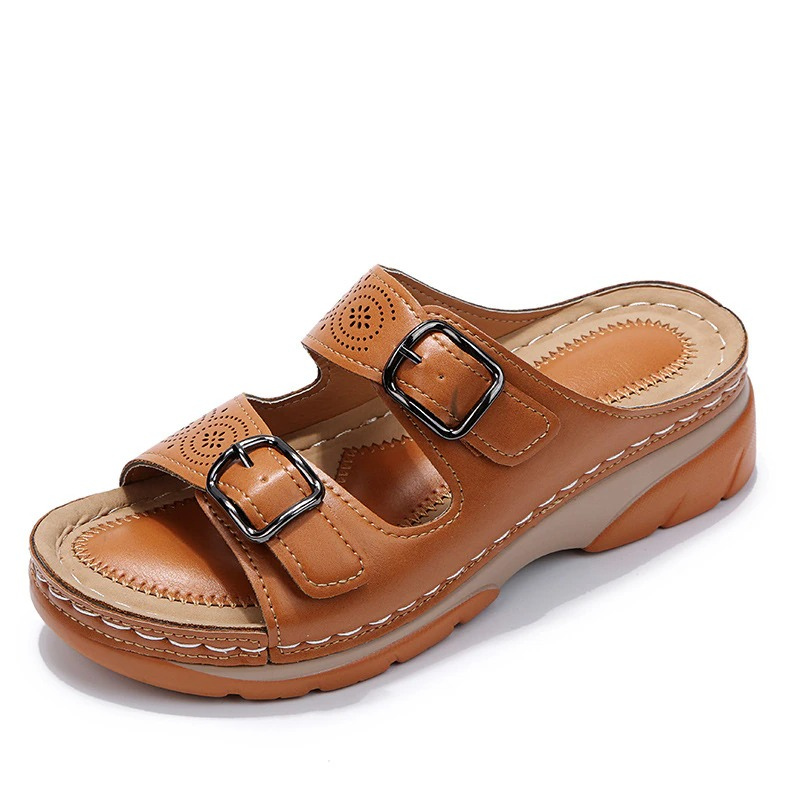 Simona™ | Sandales Orthopédiques en Cuir