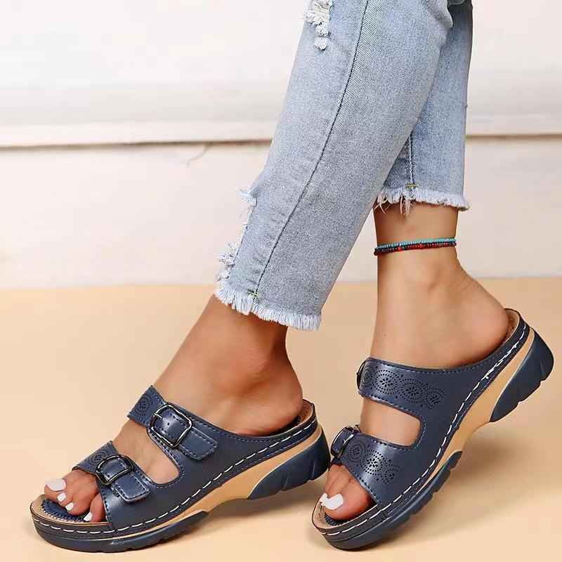 Simona™ | Sandales Orthopédiques en Cuir