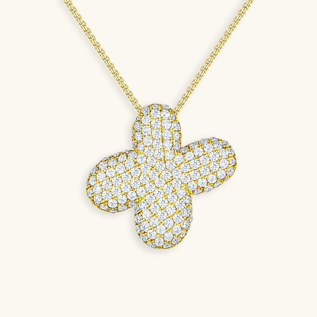 Bubble™ | Collier avec Initiale et Imitation Diamant