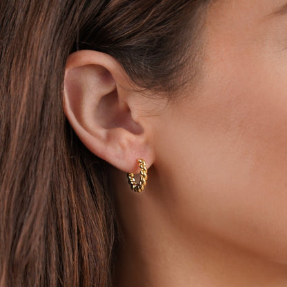Larissa™ | Boucles d’oreilles Twist dorées